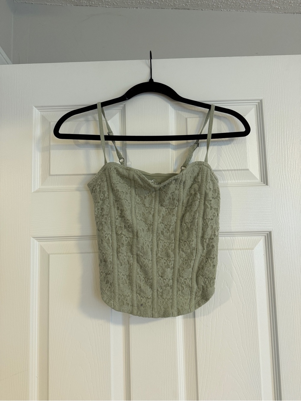 Hollister Lace Bustier Cami in Sage